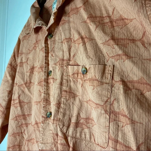 100% Cotton Fishing Shirt 100% Cotton Outdoors Button Up Lightweight Size XL Reg - Picture 5 of 10
